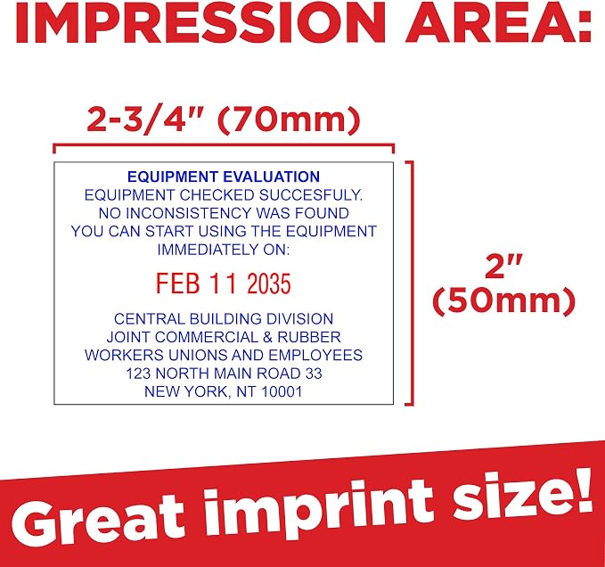 Mark 2000 5480 Professional Self Inking Date Stamp — view 3