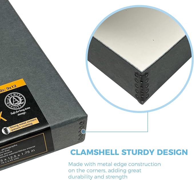 Lineco Folio Storage Box, Clamshell Design — view 3