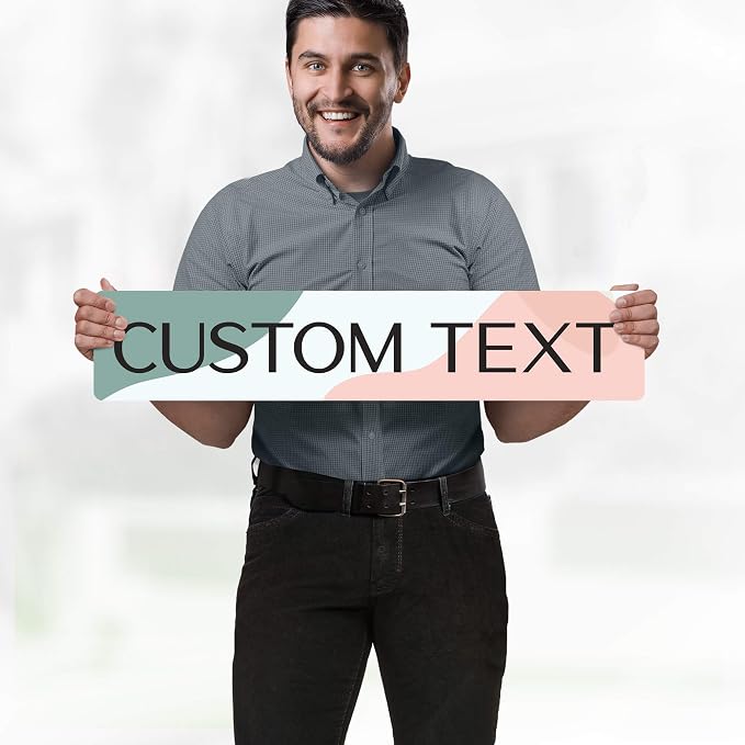 Custom Sign, Custom Street Sign, 11 Font Colors, 13 Font Styles, 4 Hole Options — view 2
