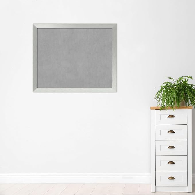 Amanti Art Silver Framed Magnetic Board 36x44 X-Large Vision Board — view 5