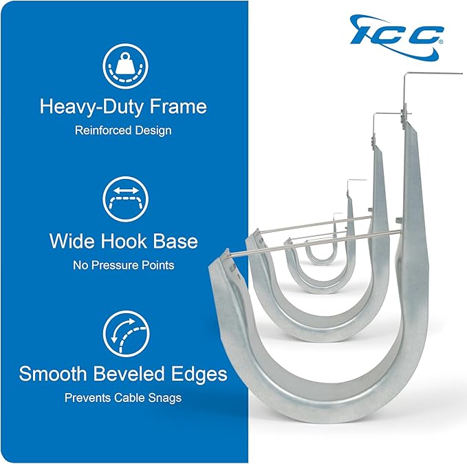 ICC Ceiling Mount J Hook 3/4” Without Retainer Clip — view 6