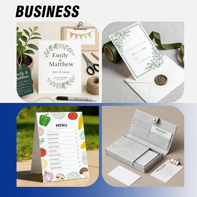 Veritas White Cardstock 8.5 x 11”, 110LB/199GSM Heavyweight Card Stock — view 4