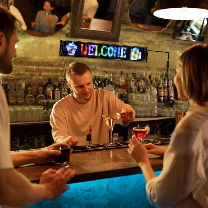 Programmable LED Signs, Flexible Scrolling LED Display, Edit Text, Animations — view 2
