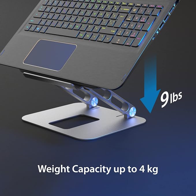 j5create Multi-Angle Aluminum Laptop Stand, Ergonomic Notebook Riser, Suitable — view 6