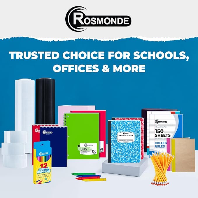 Rosmonde 5 Pack Composition Notebooks College Ruled, 200 No Bleed Pages — view 8