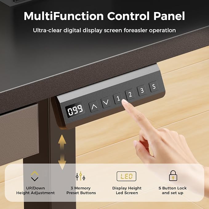 GTPLAYER Electric Standing Desk — view 4
