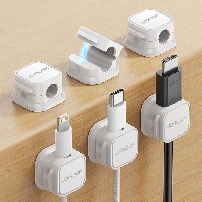 6 Pack Magnetic Cord Holder, Cord Organizer Cable Clip