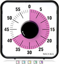 Secura 60-Minute Visual Countdown Timer, 7.5-Inch Oversize Classroom Visual