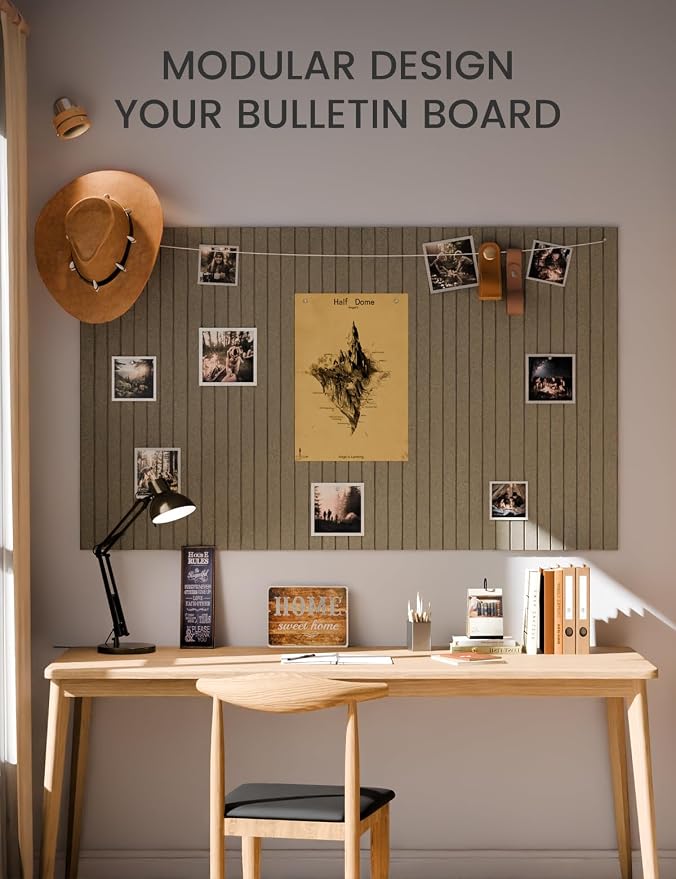 Large Felt Bulletin Board 36"x24" Cork Board Alternative — view 5