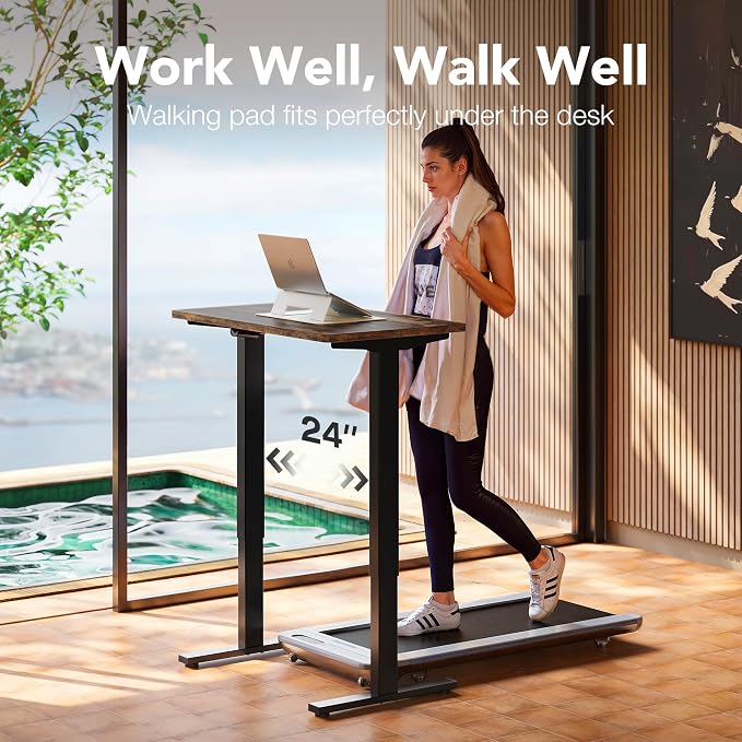 HUANUO 32" Small Electric Standing Desk Adjustable Height, 4 Memory Height — view 9