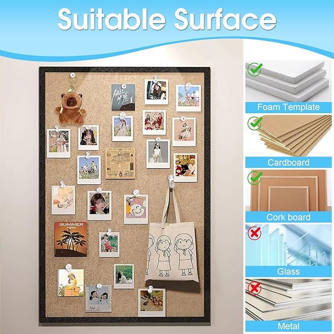 290 Pcs Push Pins, 6 Style Thumb Tacks Set — view 3