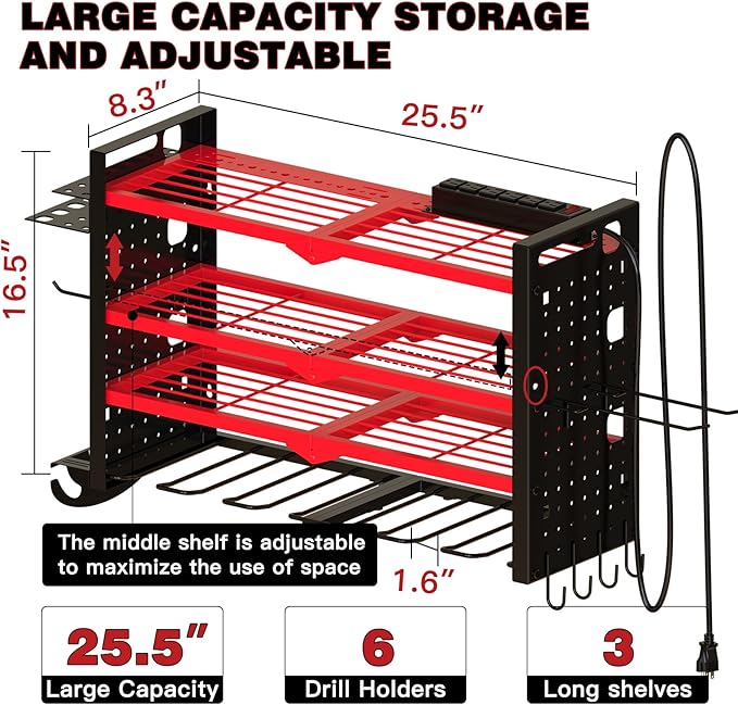 NattyDot Power Tool Organizer Wall Mount — view 8