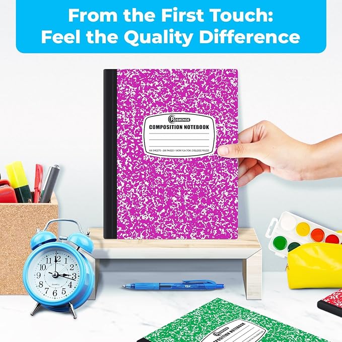 Rosmonde 5000 Pack Composition Notebooks Bulk, College Ruled, Jumbo Pallet of — view 4