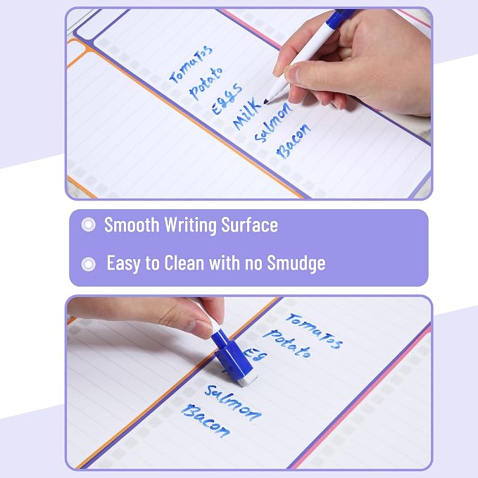 Mr. Pen- 4" x 12" Magnetic Dry Erase to Do List, Neon Style, 4X Dry Erase to Do — view 4