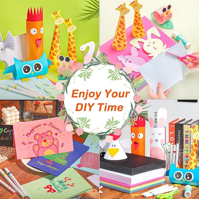 100 Sheets Colored Cardstock 25 Colors — view 6