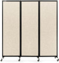 Upgrade Version Room Partition and Divider, Freestanding Rolling Dividers