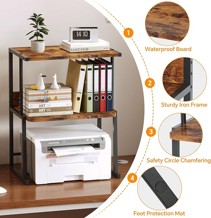 Homeiju Printer Stand for Desk — view 7