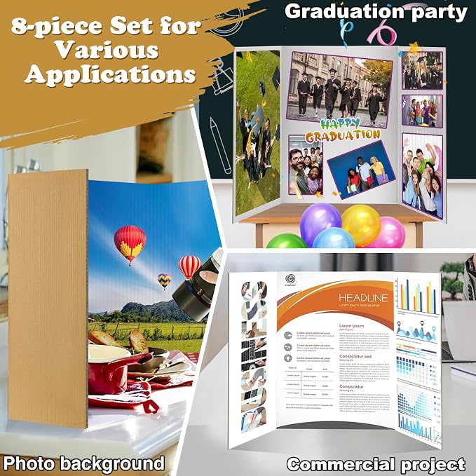 8 PCS Trifold Poster Board — view 7