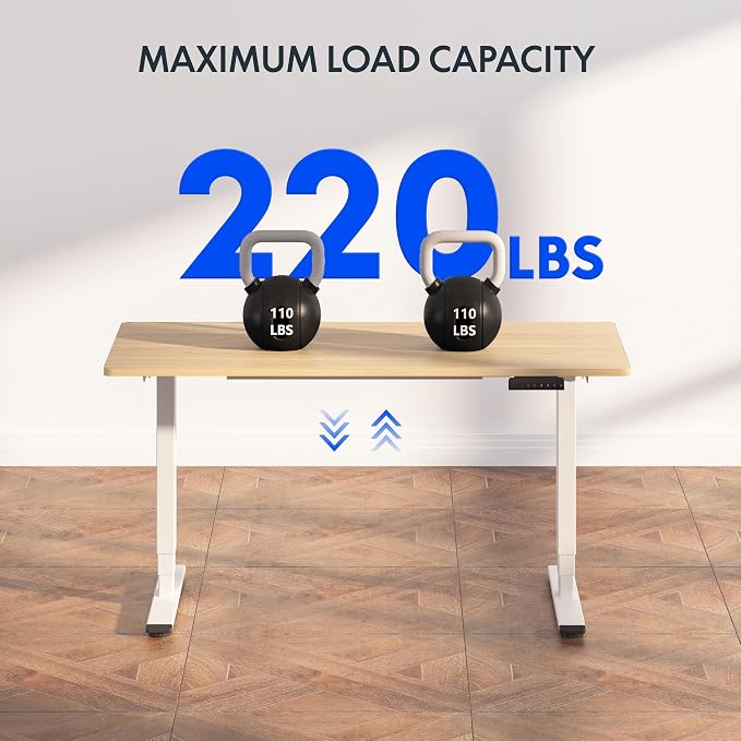 FLEXISPOT E6 3-Stage Dual Motor Electric Standing Desk 55 x 28 Sit Stand Up Desk — view 9
