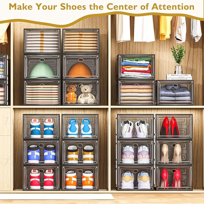 7 code Thicken & Sturdy Clear Shoe Storage Organizer — view 7