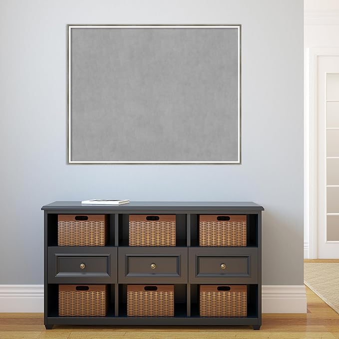 Amanti Art Silver Framed Magnetic Board 33x41 X-Large Vision Board — view 5