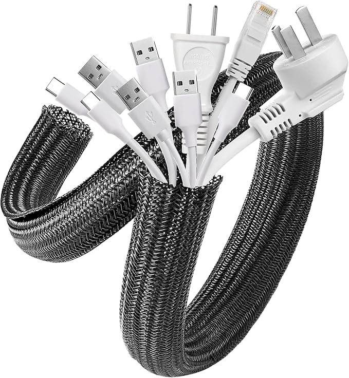 AGPTEK Cable Sleeve Cover, 10ft