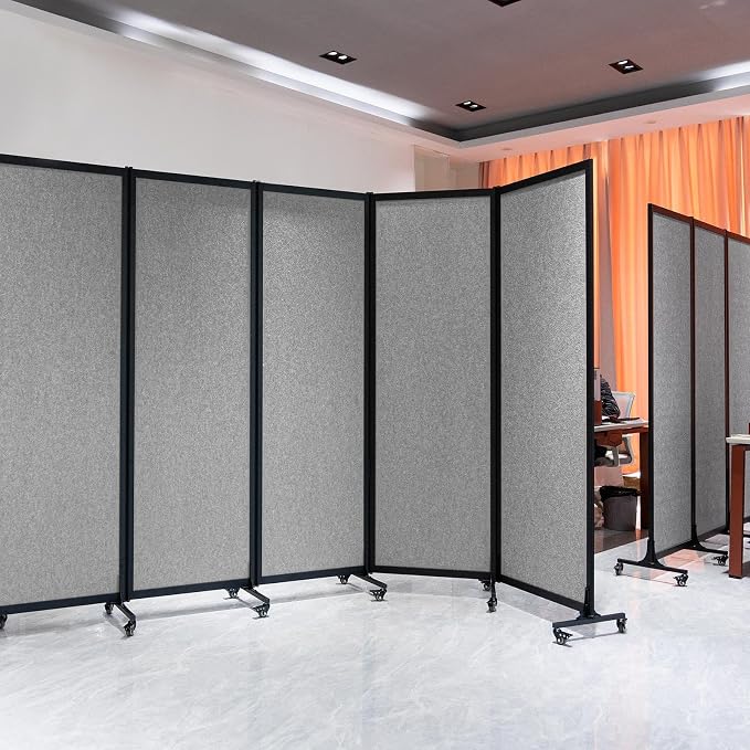 Upgrade Version Room Partition and Divider, Freestanding Rolling Dividers — view 5