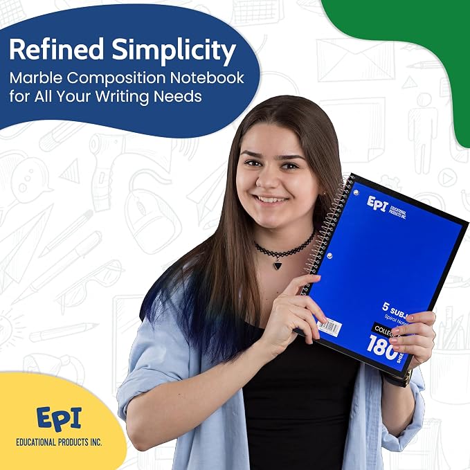 EPI Spiral Notebook | 5 Subject — view 6