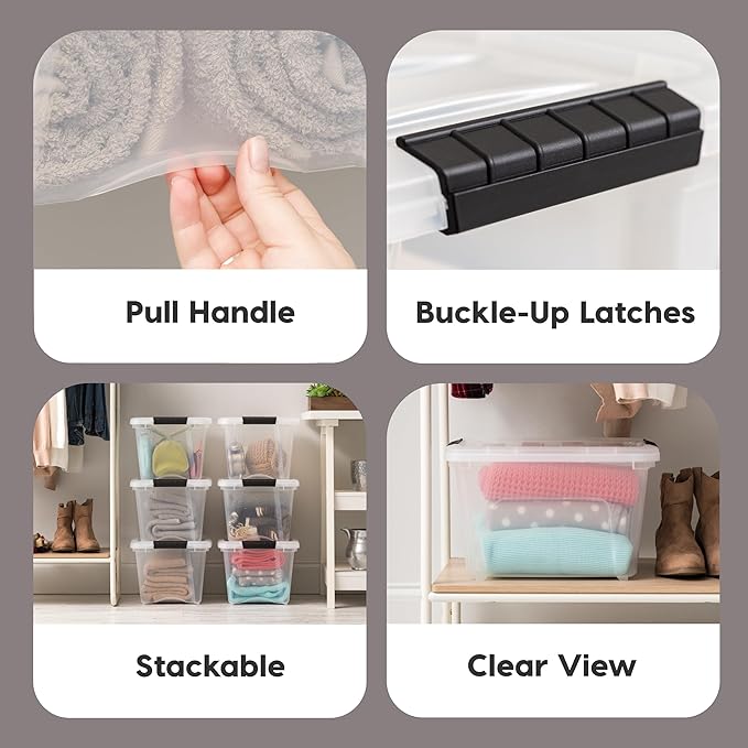 IRIS USA 19 QT Plastic Storage Box — view 3