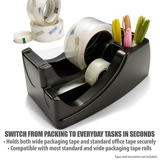 Officemate Recycled 2-in-1 Heavy Duty Tape Dispenser — view 3