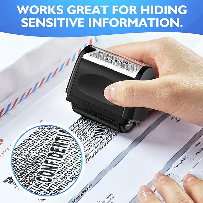 Identity Theft Protection Roller Stamp — view 2