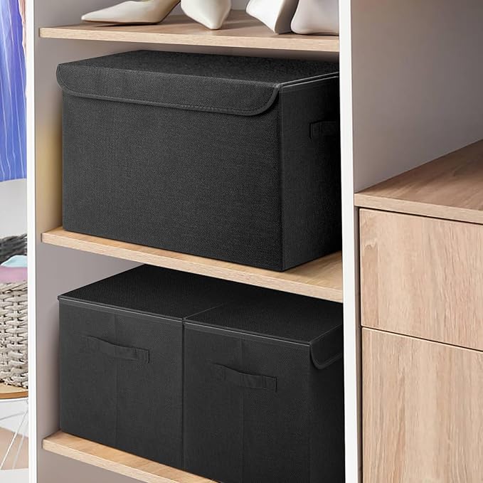 Bagnizer Large 17" 42 Quarts Collapsible Stackable Storage Bins — view 7