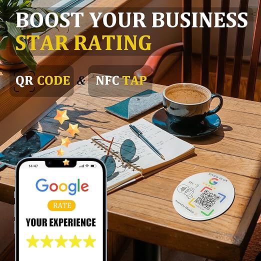 Epoxy Sticky Card with NFC Chip & QR Code — view 2