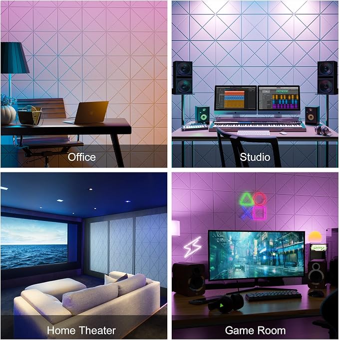 Sonicism 12 Pack X-Lined Acoustic Panels — view 6