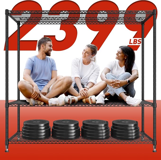 REIBII 60''W Storage Shelves 2399LBS Metal Shelving Unit — view 7