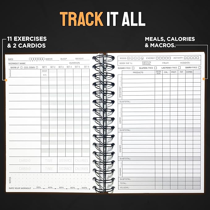 Nextnoid Hardcover Fitness & Food Journal — view 2