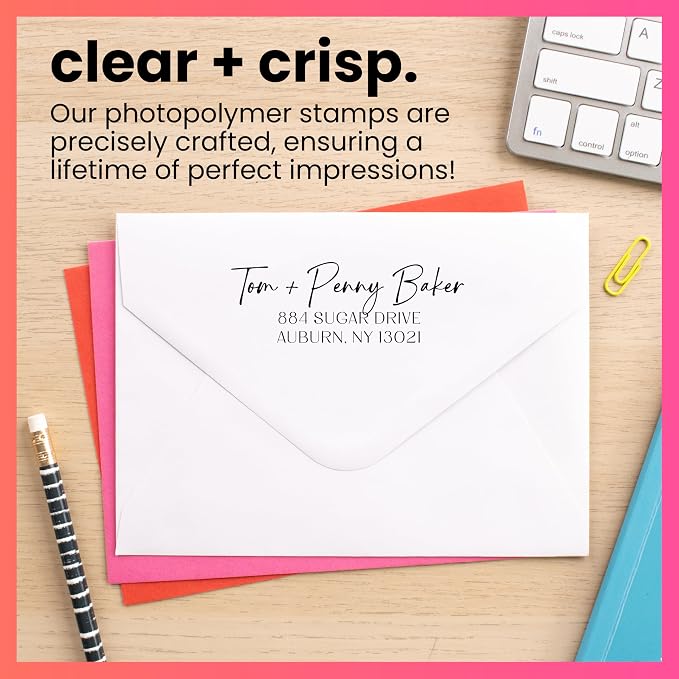 ExcelMark Personalized Return Address Stamp – Custom Self Inking Rubber Stamp — view 5
