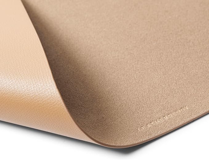 Leatherology Premium Tan Full Grain Leather Modern Conference Pad – Slim Desk — view 2