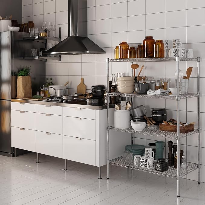 Regal Altair 21" Deep x 42" Wide x 54" Height Wire Shelving Kit | 4-Tier | NSF — view 2