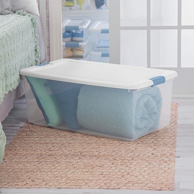 Sterilite 4-Pack Latching Box, Under Bed Storage Bins — view 7