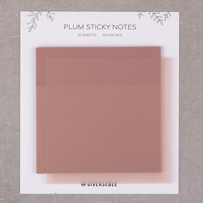 DiverseBee 50 Sheets Pastel Transparent Sticky Notes, 3x3” Clear Sticky Tabs — view 7