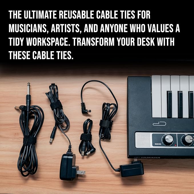 130 PCS 6 Inch Reusable Cable Ties Adjustable Cord Straps, Hook & Loop Wire — view 4