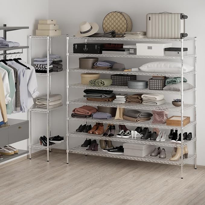 Regal Altair 24" Deep x 72" Wide x 74" Height Wire Shelving Kit | 8-Tier | NSF — view 5