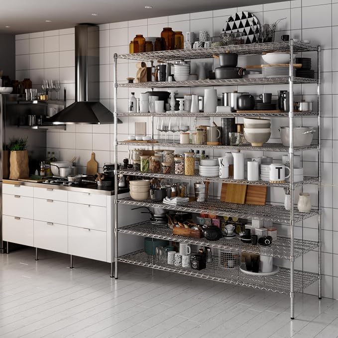 Regal Altair 24" Deep x 72" Wide x 86" Height Wire Shelving Kit | 8-Tier | NSF — view 2