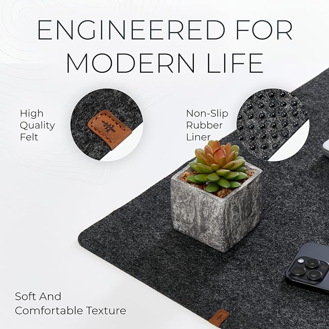 Nordik Large Felt Desk Mat — view 5