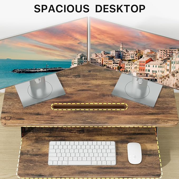 JOY worker Standing Desk Converter, Desktop Workstation Riser — view 4