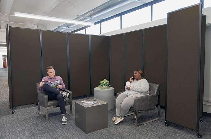 Versare Room Divider 360 Portable Wall Partition | Folding Panels | Large — view 2