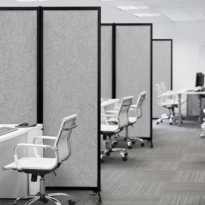 Upgrade Version Room Partition and Divider, Freestanding Rolling Dividers — view 6