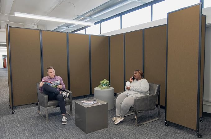 Versare Room Divider 360 Portable Wall Partition | Folding Panels | Large — view 2