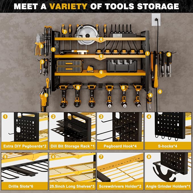 NattyDot Power Tool Organizer Wall Mount — view 3